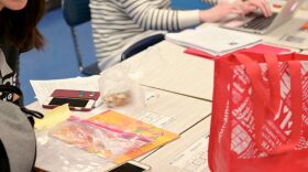 NEW YORK, NY - MARCH 19: An IEP phone conference is held in a classroom for a student whose parents need English translation at Yung Wing School P.S. 124 in the Manhattan borough of New York City. Public schools in New York City have been shut down until at least until April 20th amid the spread of coronavirus (COVID-19). (Photo by Michael Loccisano/Getty Images)