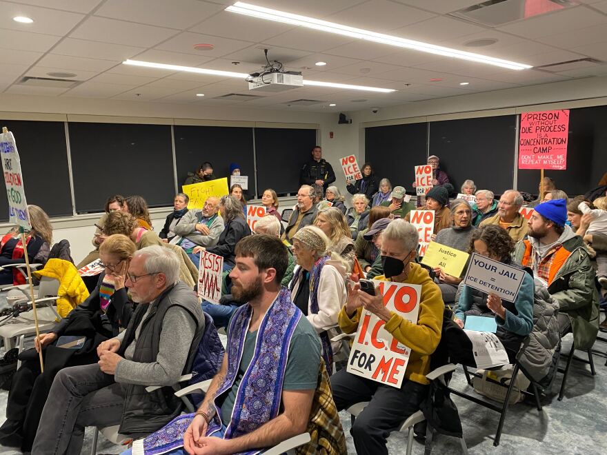Dozens of people packed the commissioners meeting on Monday, Nov. 17th in Portland to push for the cancellation of the contract