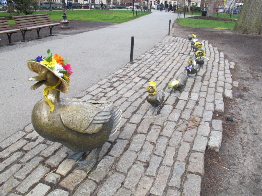 The Mallard family has been immortalized in bronze in Boston's Public Garden.