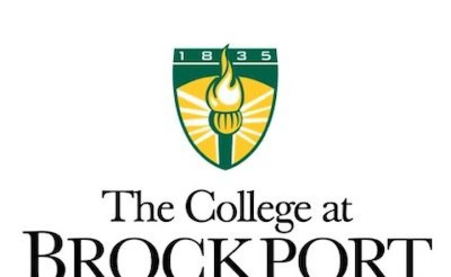 A yellow and green SUNY Brockport logo