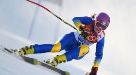 Ukrainian skier Bogdana Matsotska decided not to compete in Friday's slalom race, in a show of solidarity with protesters in Kiev.
