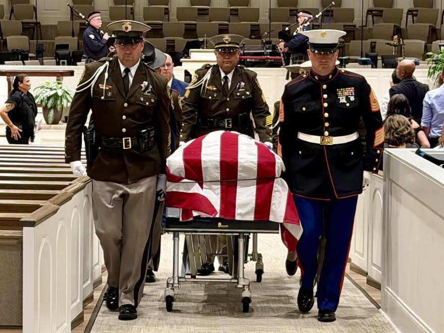 Funeral services for Officer Austin Zade Abdelnabi in Greer