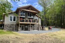 An addition was added onto Lacawac Sanctuary's founders' home, which features a great hall and a wet lab for students of all ages, and overlooking Heron Pond.