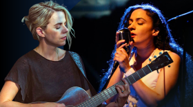 Singers Aoife O'Donovan and Jennifer Kreisberg