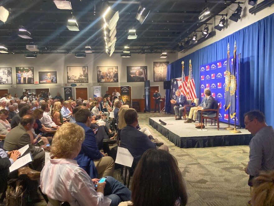 WV Sen. Joe Manchin speaks at No Labels event at Saint Anselm College