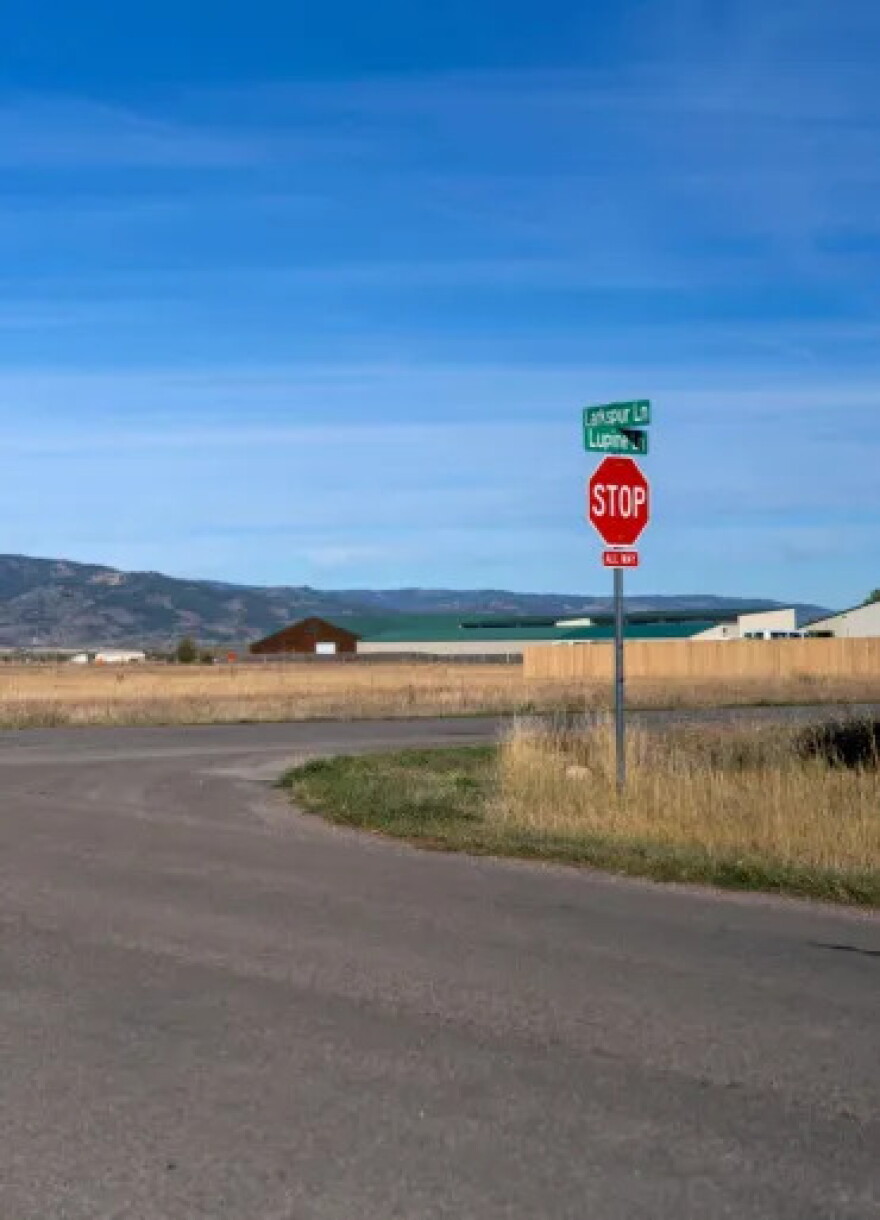 A stop sign at a crossroads.