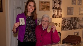 Dr. Sarah Myers with Norma Imler, whose husband served in World War II.