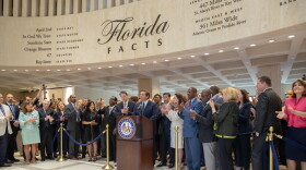 Governor Ron DeSantis and Florida Legislative Leaders following the adjournment of the state's 2019 Legislative Session, May 4