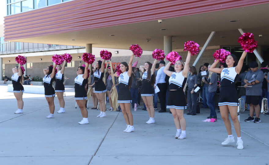 The GRHS Spiritline showcased school spirit with its performances.