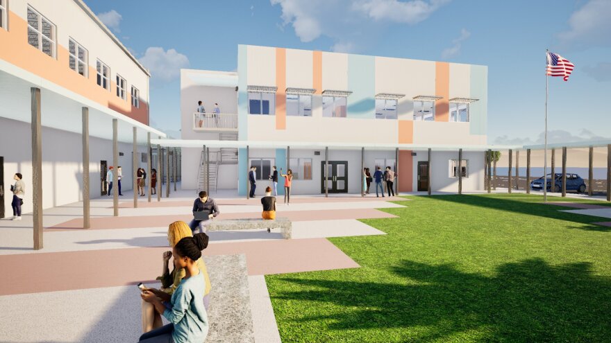 Rendering of phase 1 of the Historic Roosevelt Full Service Center in West Palm Beach.