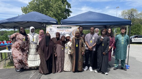 Volunteers at the New England Muslim Community Foundation's New Hampshire Eid Festival.