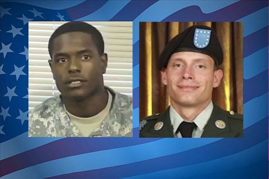 Pvt. Quinton Ezeagwula and Pvt. William Long recruiters shot