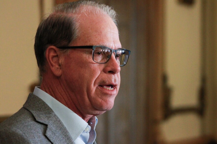 Gov. Mike Braun said during a press conference on Feb. 25, 2025 that he's confident he and lawmakers will find a "sweet, happy medium" on property tax reform.