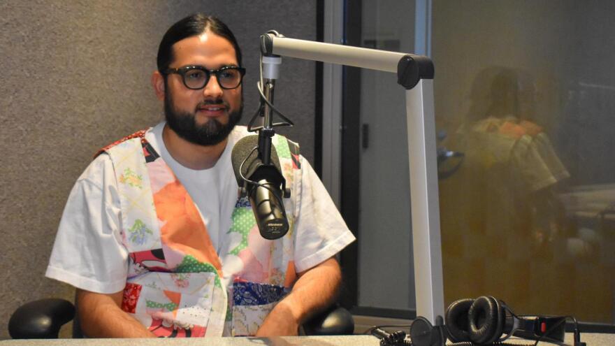 Francisco Diaz in KJZZ's studio 