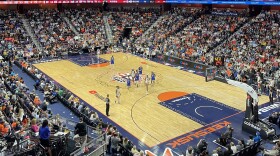 The Connecticut Sun play in the WNBA finals in 2022.