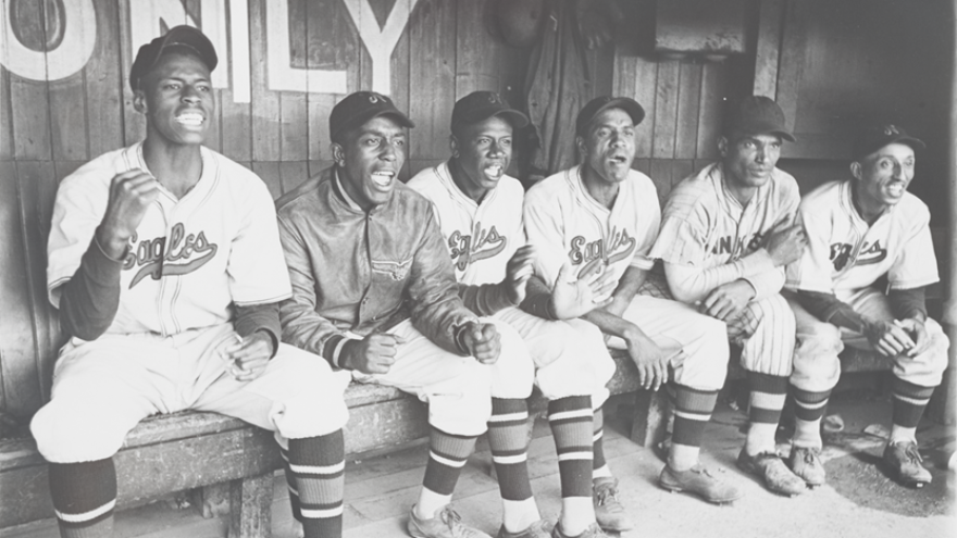 The Newark Eagles of the Negro Baseball League