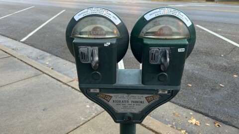 Sycamore's downtown meters accept pennies, nickels and dimes.