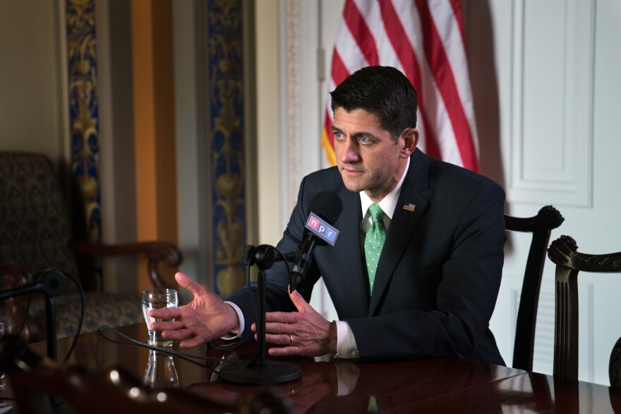 House Speaker Paul Ryan at the U.S. Capitol yesterday.