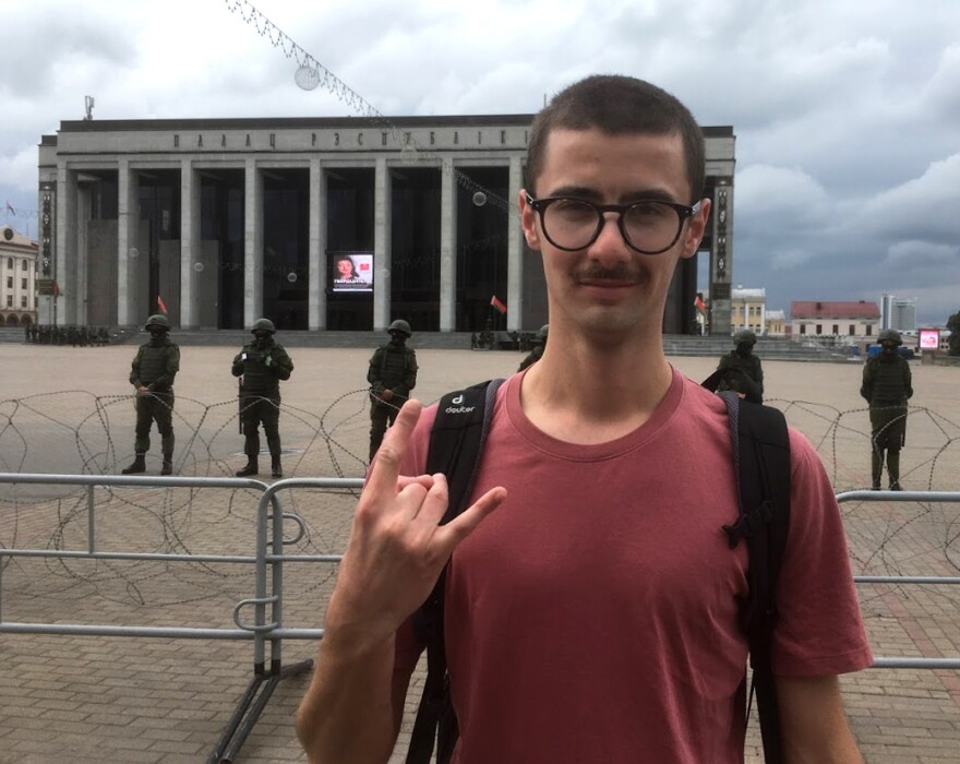 Piotr Markielau has been expelled from his university because of his political activism and plans to study in the Czech Republic. "People thought now that 300,000 people have gone on the street, we won," he says. "Everyone was so euphoric. I was too — but just for a week."