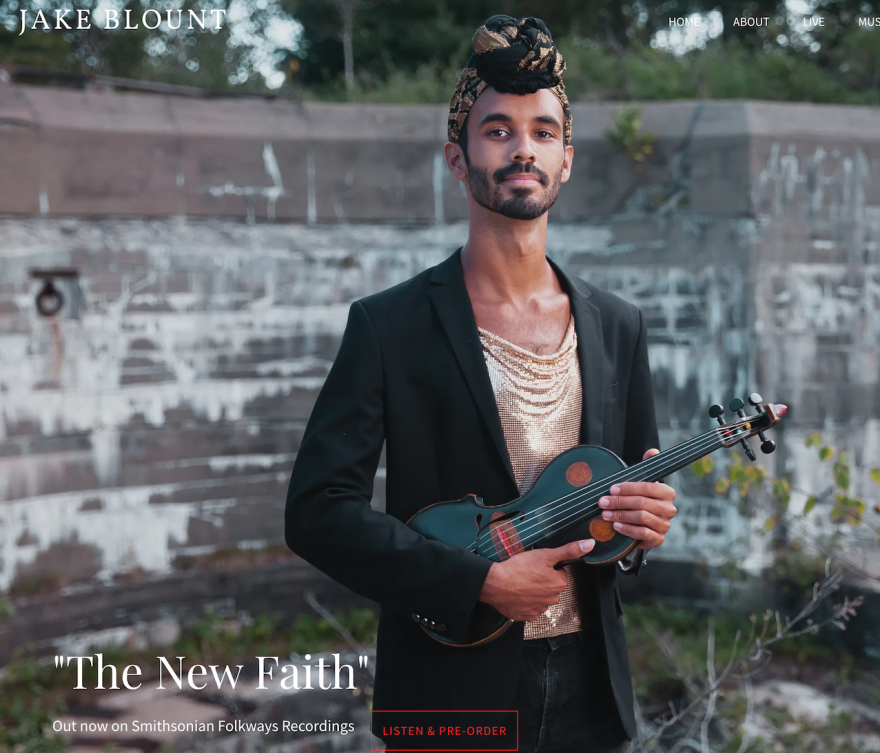 Jake Blount's new album cover The New Faith