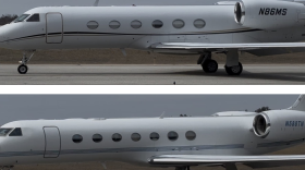 Two flights operated by charter airline Journey stop to refuel at Pease International Airport in Portsmouth on March 18, 2026. Activists from No ICE NH allege they were used to deport Ukranian citizens.