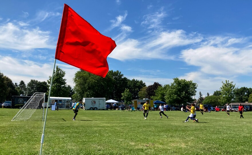 The day included an adult soccer tournament, free kid's clinic led by DeKalb County United, live performances and information about community resources.