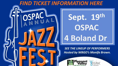 OSPAC West Orange Jazz Festival is Saturday, September 19