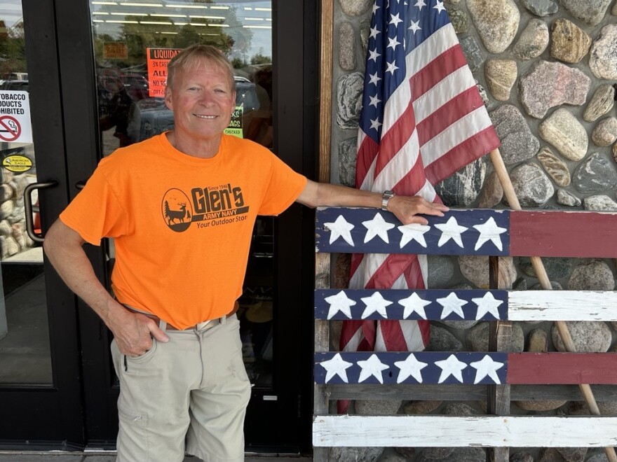 Rusty Eichorn is the owner of Glen's Army Navy Store in Grand Rapids.