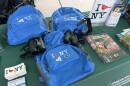 The Department of Environmental Conservation displayed the birding backpacks during a news conference at Frederick Douglass Community Library