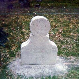John Gilliland headstone at Apple Creek Church cemetery.
