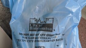 Binghamton's blue bag refuse collection requirements have been waived until May 1, 2020. Sarah Gager/WSKG News