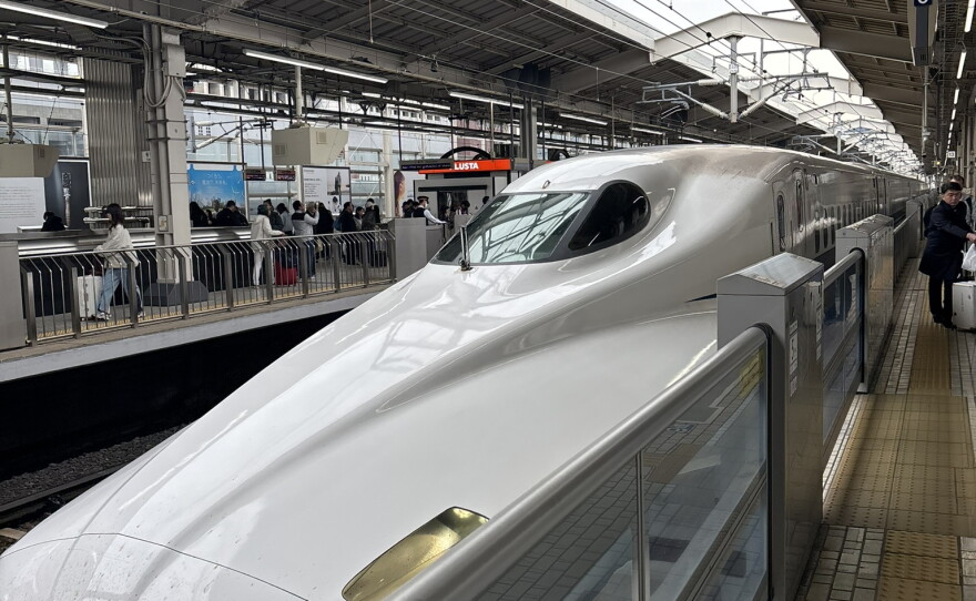 Shinkansen (bullet train).