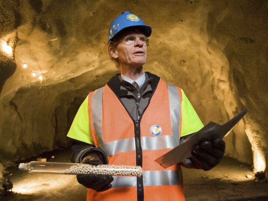 Cary Fowler, executive director of the Global Crop Diversity Trust, deep in the Svalbard Global Seed Vault.