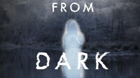 a book cover that says "whispers from dark waters"