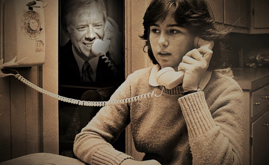 Student talks to Jimmy Carter