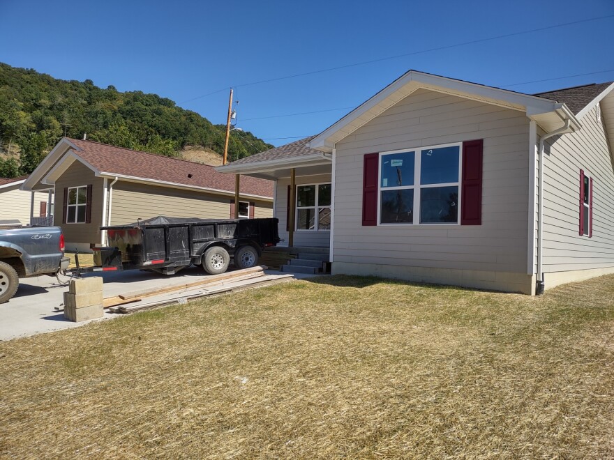 A house built by the Housing Authority Alliance in Perry County following the 2022 flooding.