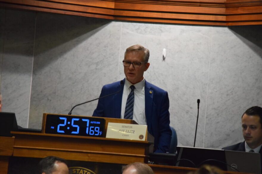 Sen. Jeff Raatz, R-Richmond, presides over Indiana’s Senate Education Committee on Jan. 7, 2026.