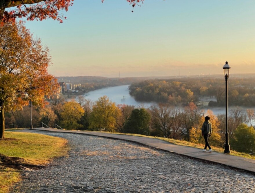 "The view that named Richmond" from what is now Libby Hill Park.