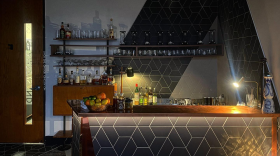 Inside of KIN restaurant space