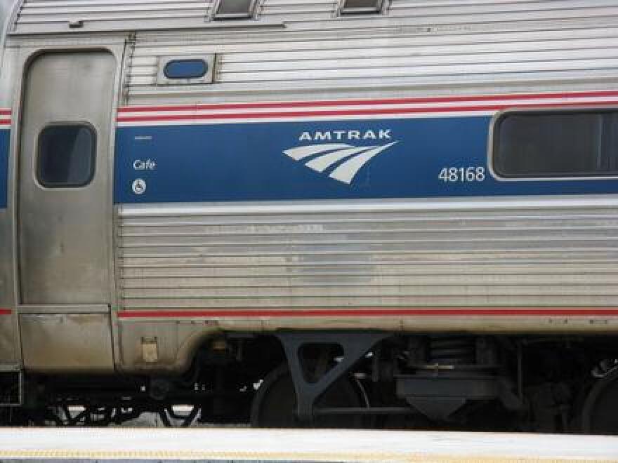 An Amtrak traincar.