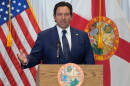 FILE - Florida Gov. Ron DeSantis speaks during a news conference Aug. 12, 2025, in Tampa, Fla.
