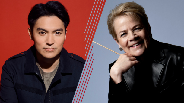 Violinist Ray Chen and conductor Marin Alsop