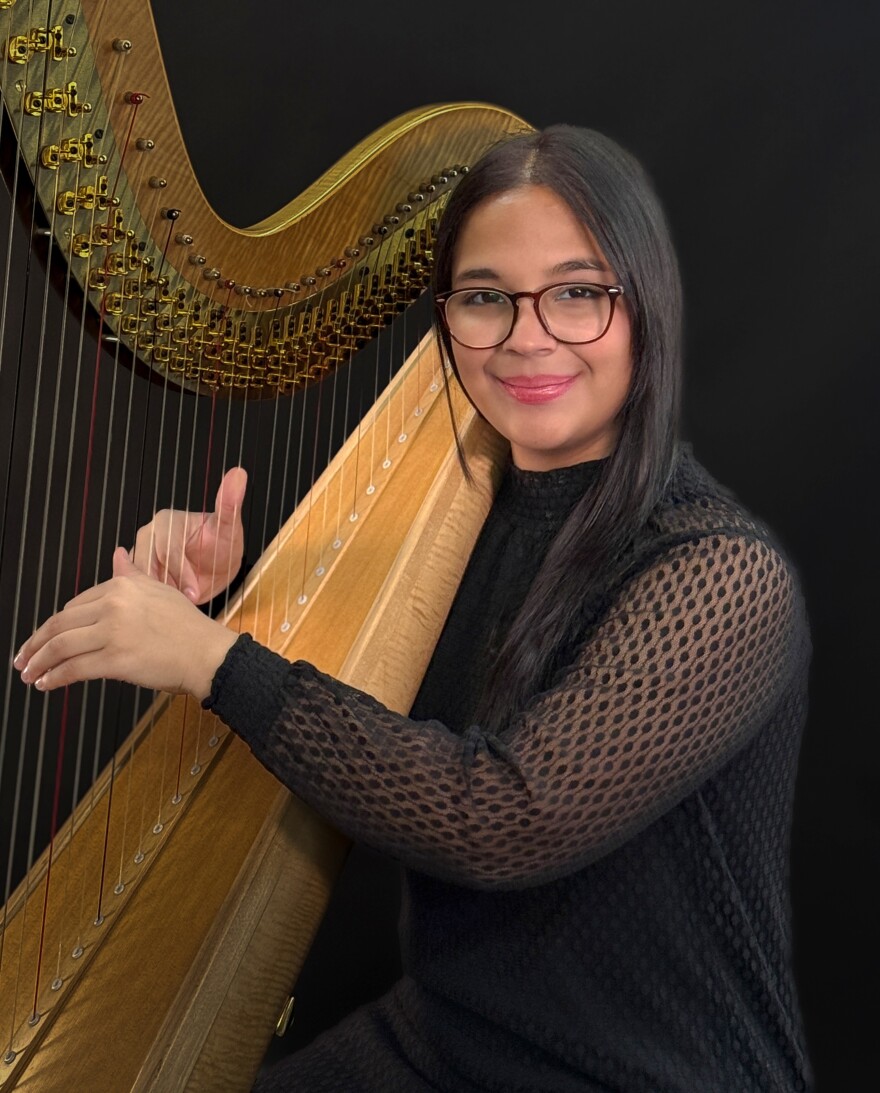 Harpist Catalina Vasquez Calderon