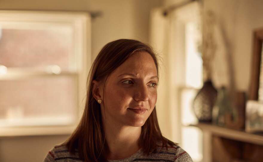Zuger at her home in July. Zuger was diagnosed with Type 1 diabetes at 19.