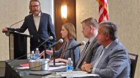 From L-R McKay Cunningham, Jaclyn Kettler, Hyrum Erickson, Tom Luna