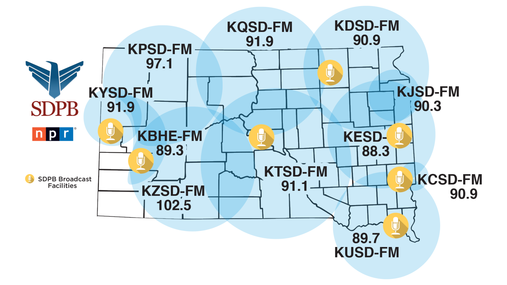 SDPB Radio Coverage Map sodakpb