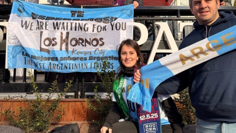Isolina de la Vega and her husband, Dario, moved to Kansas City three and a half years ago and opened Los Hornos Argentinian Flavors. The two are massive soccer fans and hope to see Messi play with Argentina at Arrowhead Stadium for next summer's World Cup.