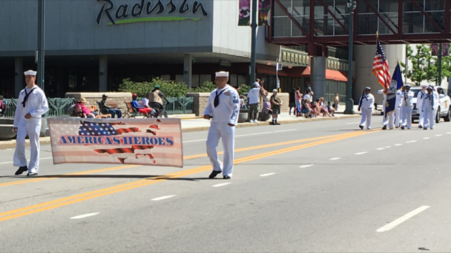Parade down Main Street in Rochester