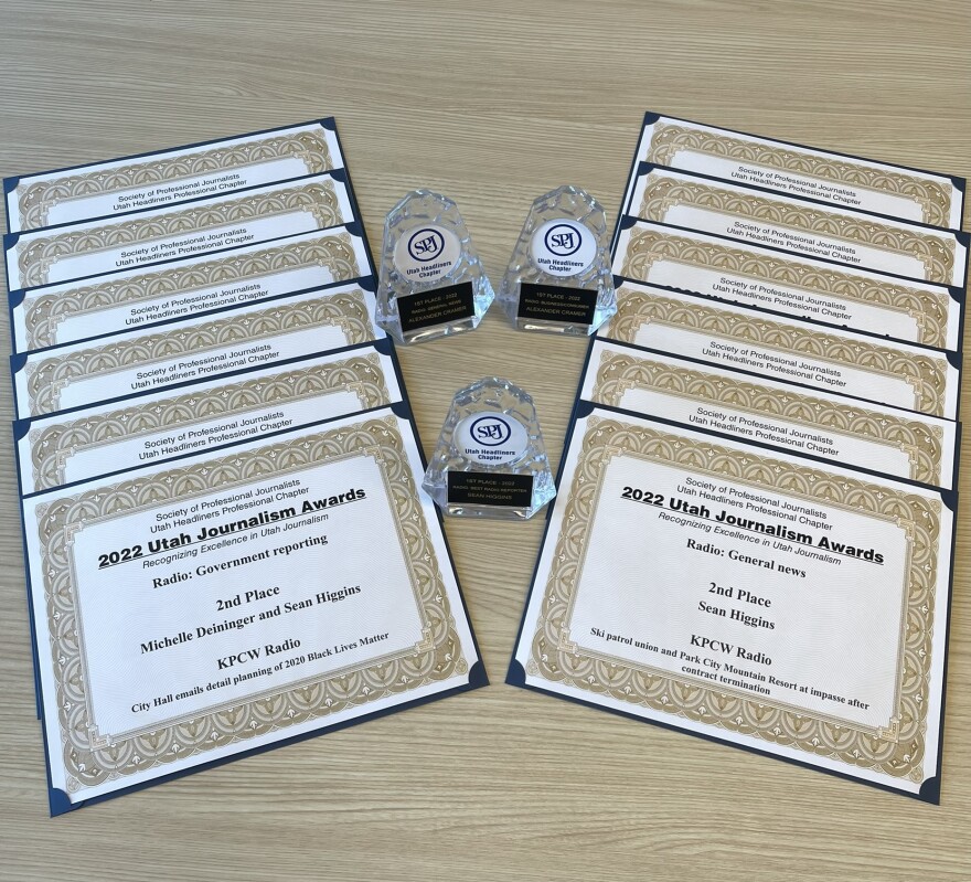 KPCW news team wins big at 2022 SPJ banquet