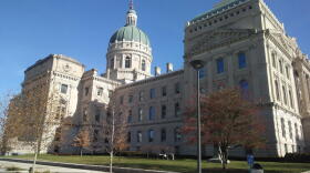 The Indiana Statehouse.